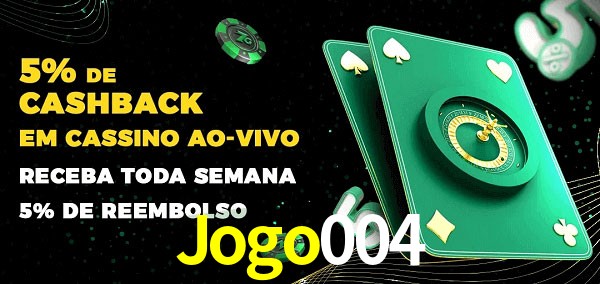 Promoções do cassino ao Vivo Jogo004